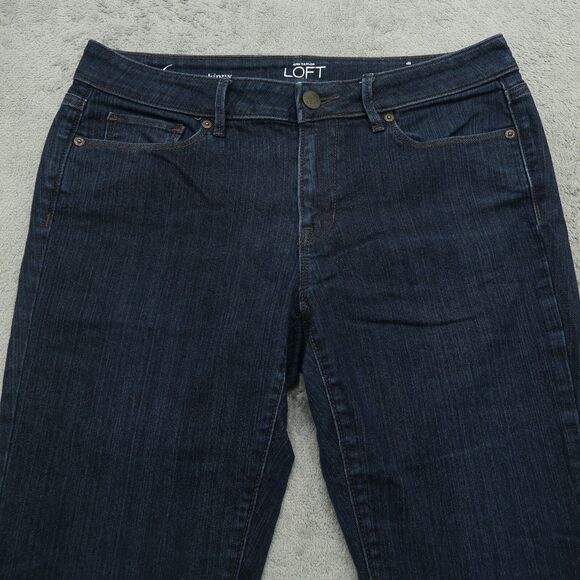 Loft Jeans Women's Size 6 Blue Mid-Rise Curvy Skinny Denim Pants 30" Inseam - Picture 12 of 16